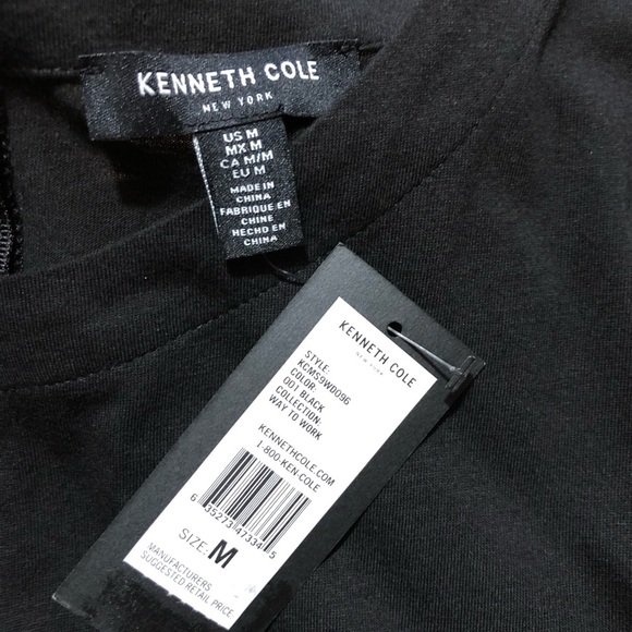 Kenneth Cole NWT Mixed Media A-Line Casual Dress M - Picture 11 of 14